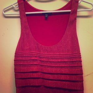 Pink Shimmer Tank from Express